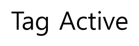 Tag Active 표장