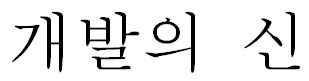 개발의 신 표장